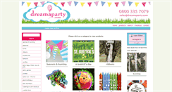 Desktop Screenshot of dreamaparty.com